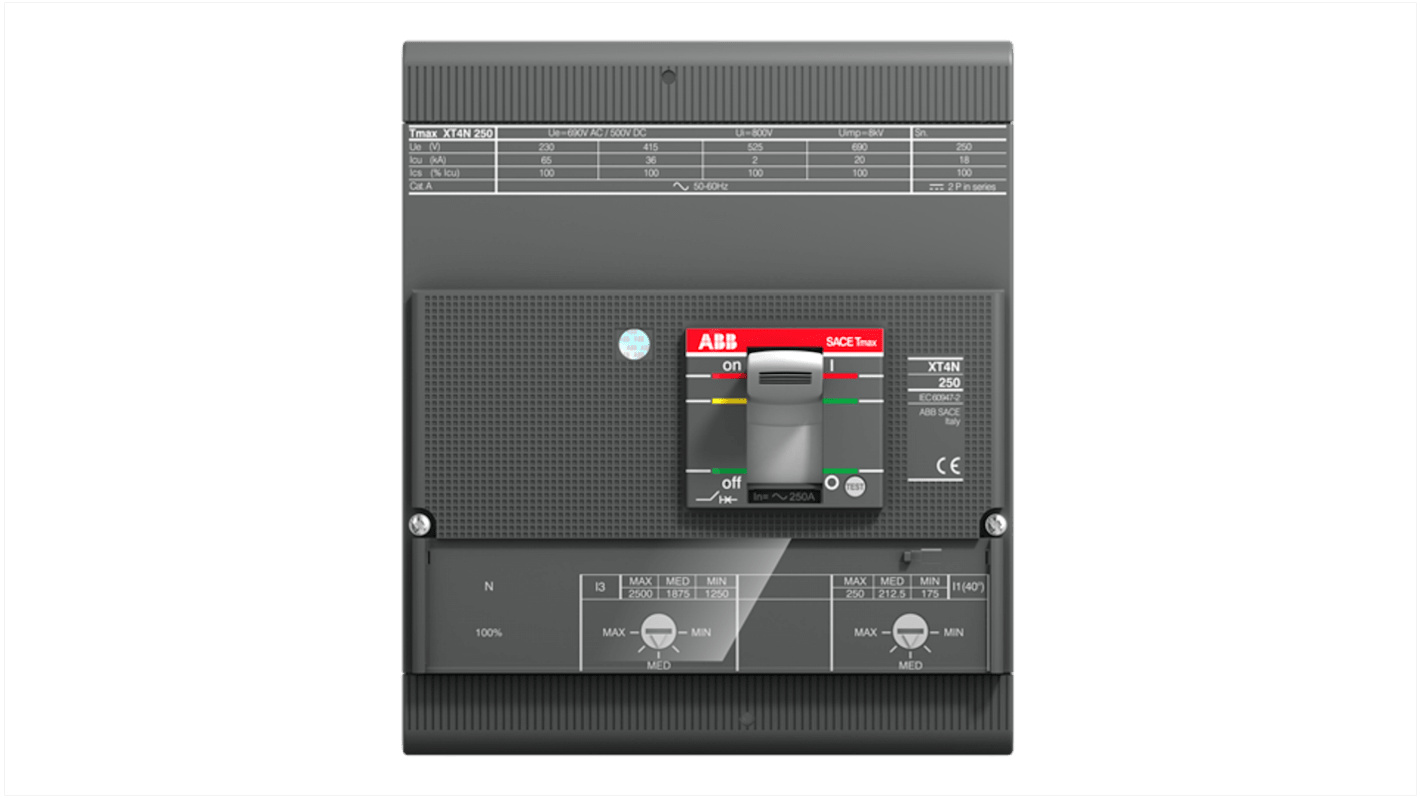 4 pólusú 32A MCCB, Fix XT4N 1SDA06