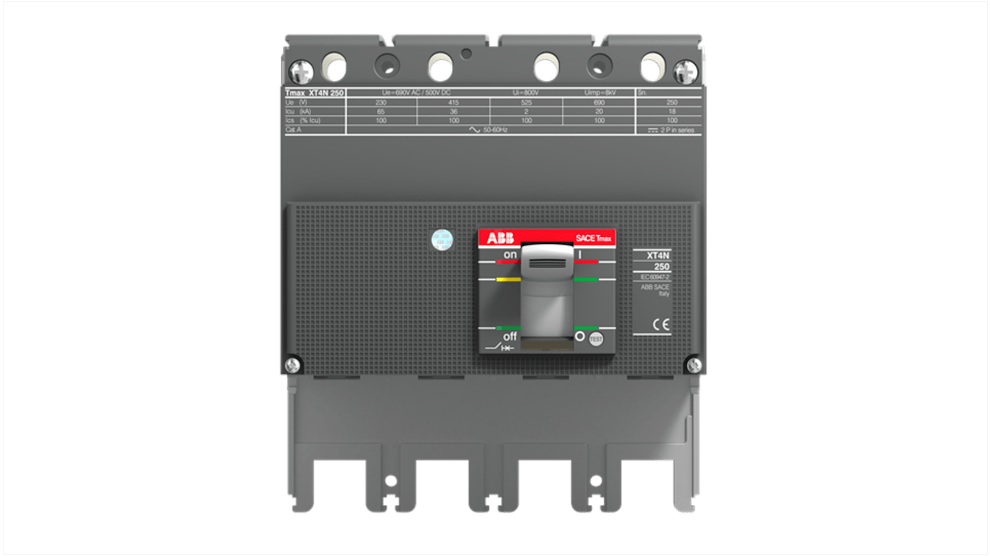 Interruttore magnetotermico scatolato 1SDA068179R1 XT4S 250 BLOC FF, 4, 250A, Fissa
