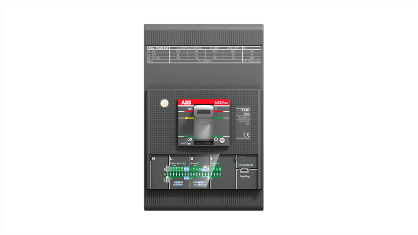 3 pólusú 160A MCCB, Fix XT4L 1SDA06