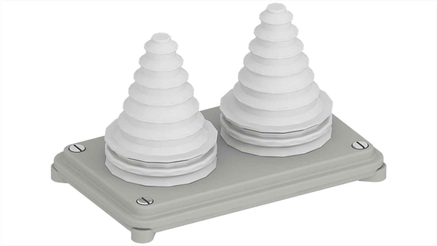 ABB Plastic Gland Plate, 220mm W, 80mm L for Use with ZW Enclosure