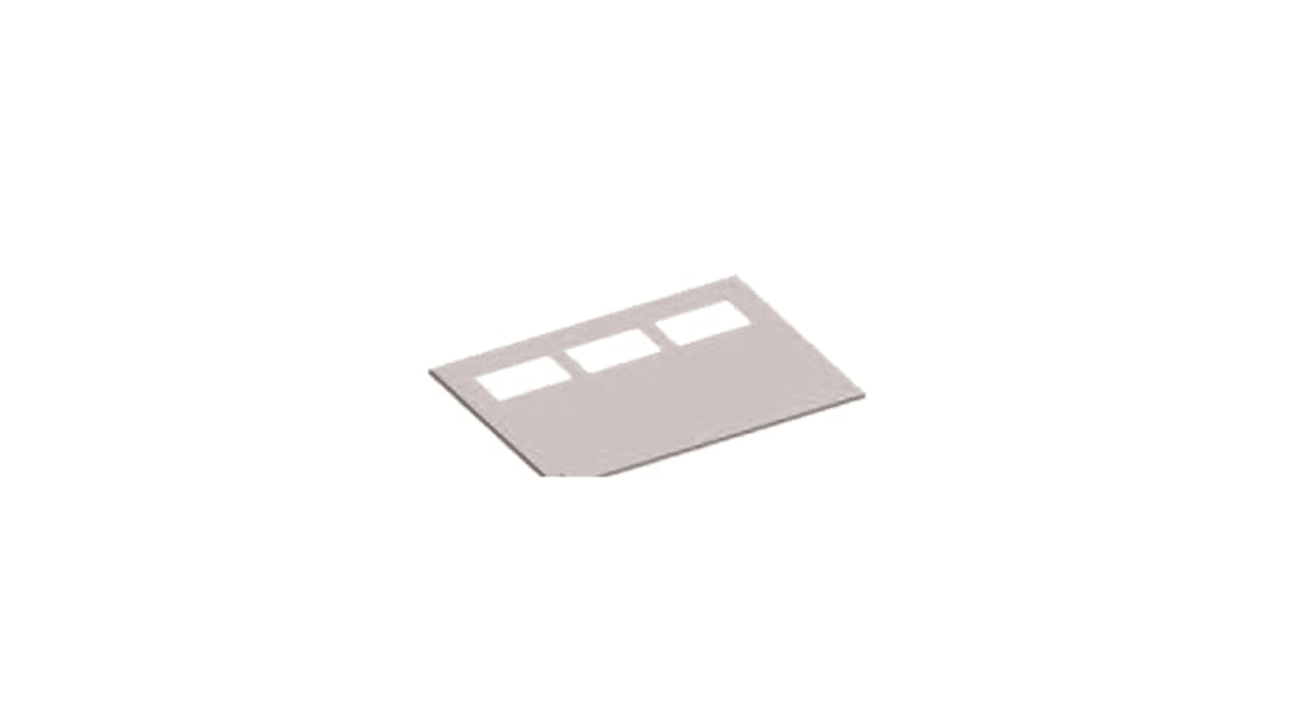 ABB RAL 7035 Roof Plate, 859mm W, 825mm L for Use with Cabinets TriLine