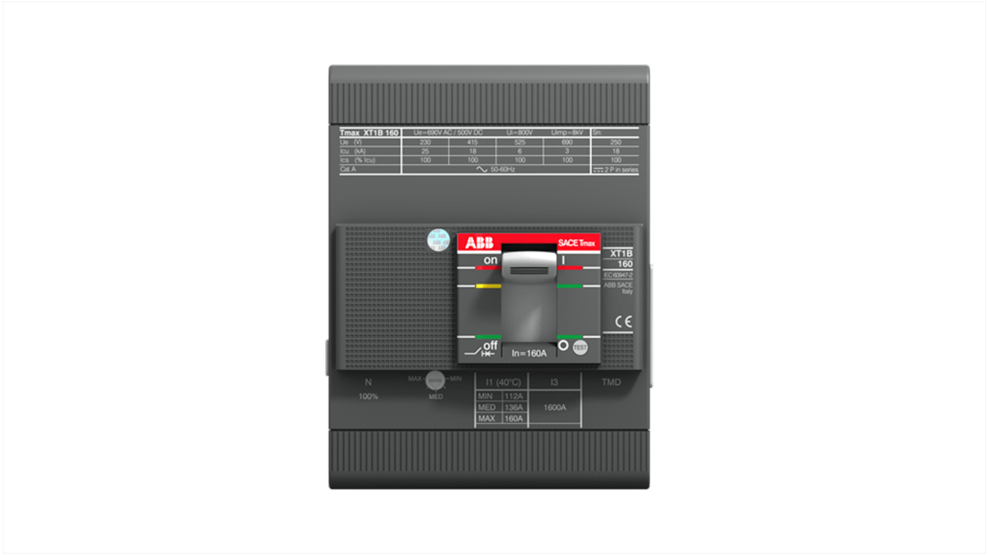 ABB MCCB塑壳断路器, 63A, 4极, 1SDA06系列