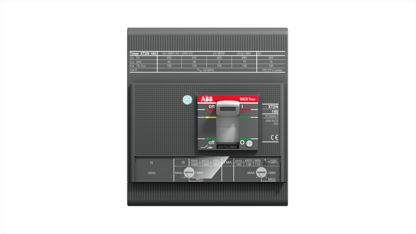 4 pólusú 2A MCCB, Fix XT2S 1SDA06