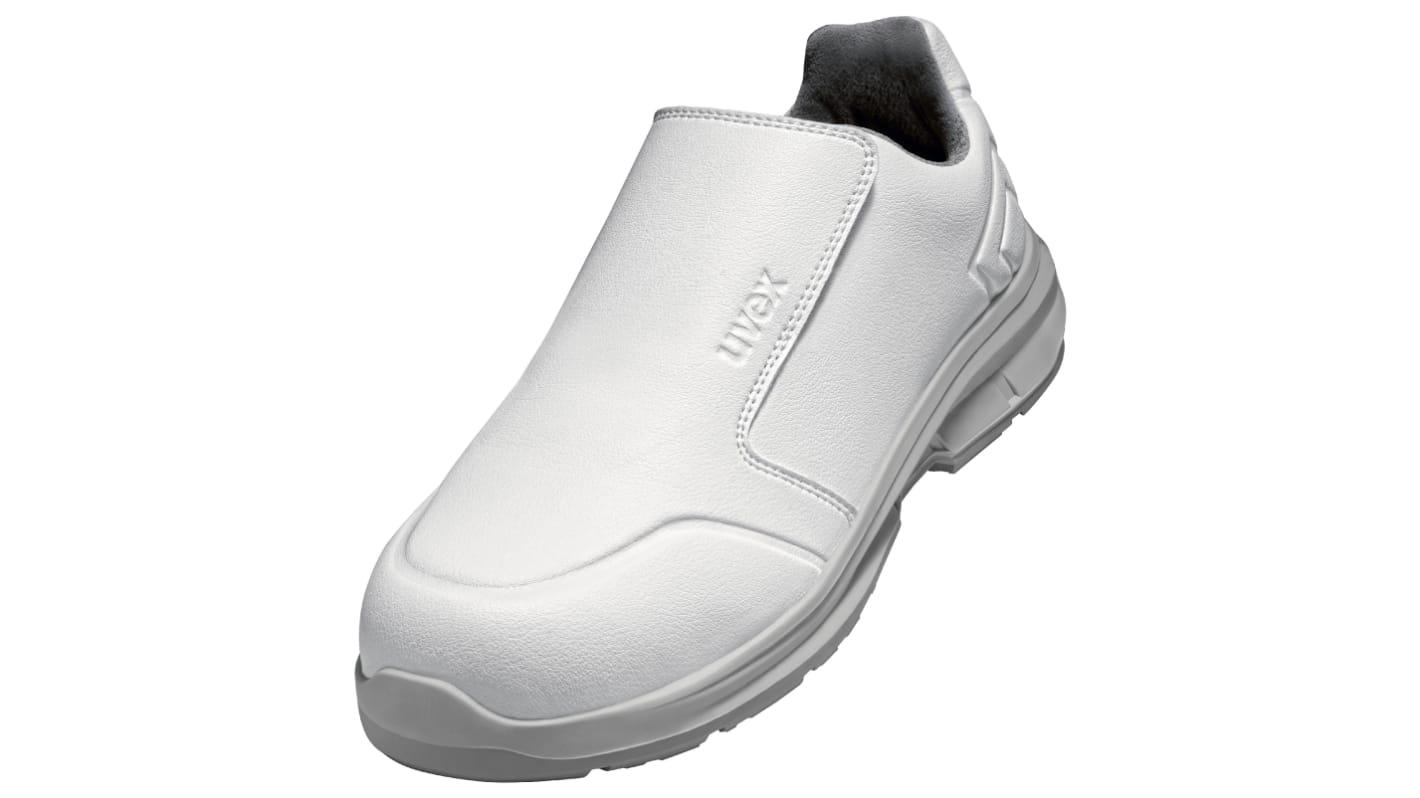 Uvex Uvex white Unisex Sicherheitsschuhe Weiß, mit Zehen-Schutzkappe, Größe 43 / UK 9, EN20345 S2, ESD-sicher