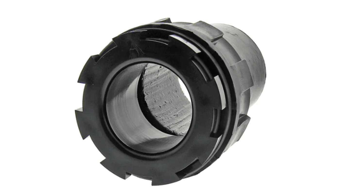 TE Connectivity CES Series Series Black Nylon Cable Gland Locknut, 2 → 8 UN Thread, 19.1mm min., 40.6mm max.