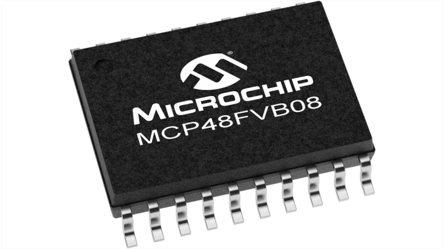DAC, MCP48FVB08-20E/ST, 8 bits bits, 20 broches, TSSOP