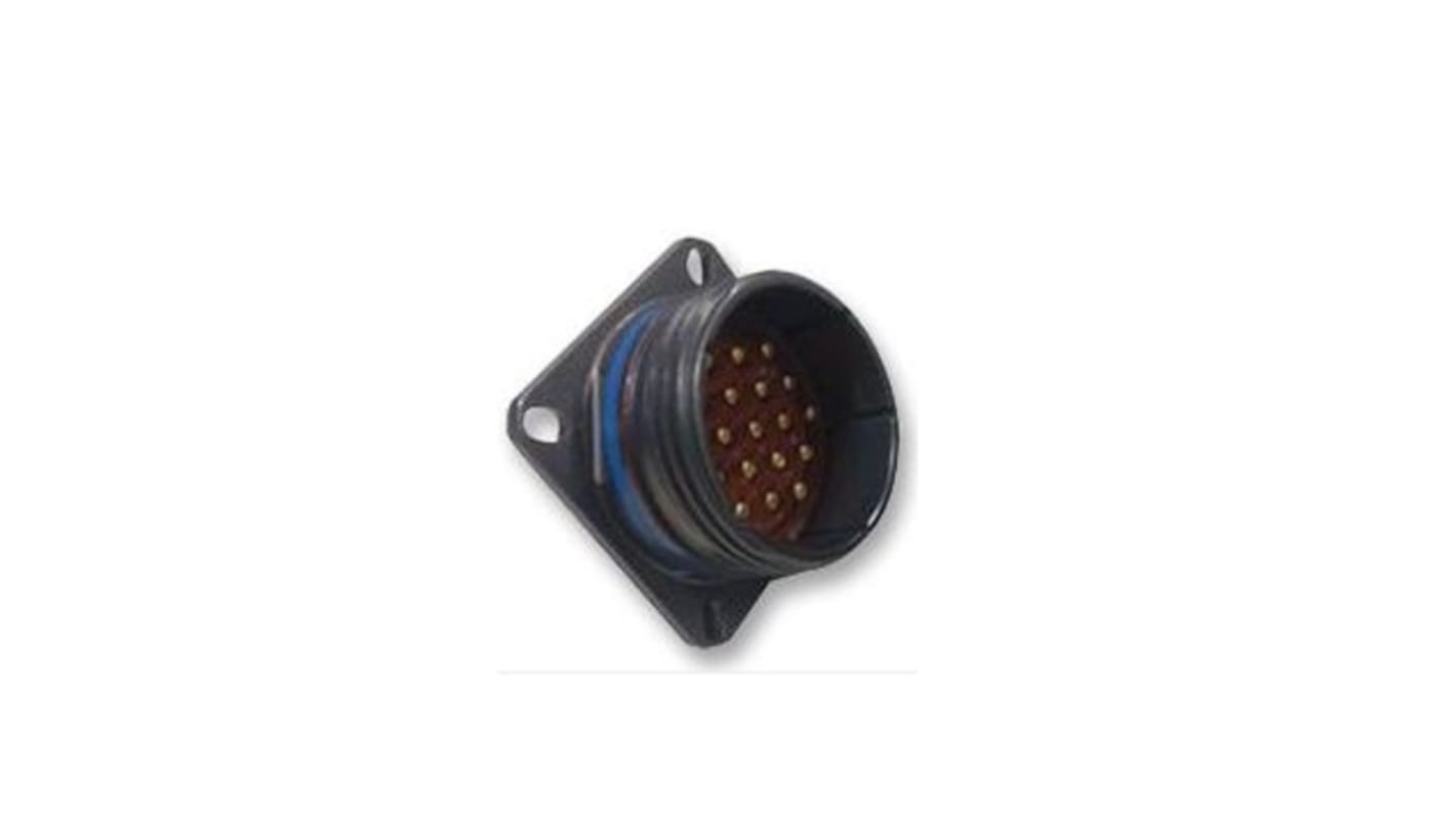 Amphenol Limited 10 Way Circular Connector Receptacle, Pin Contacts