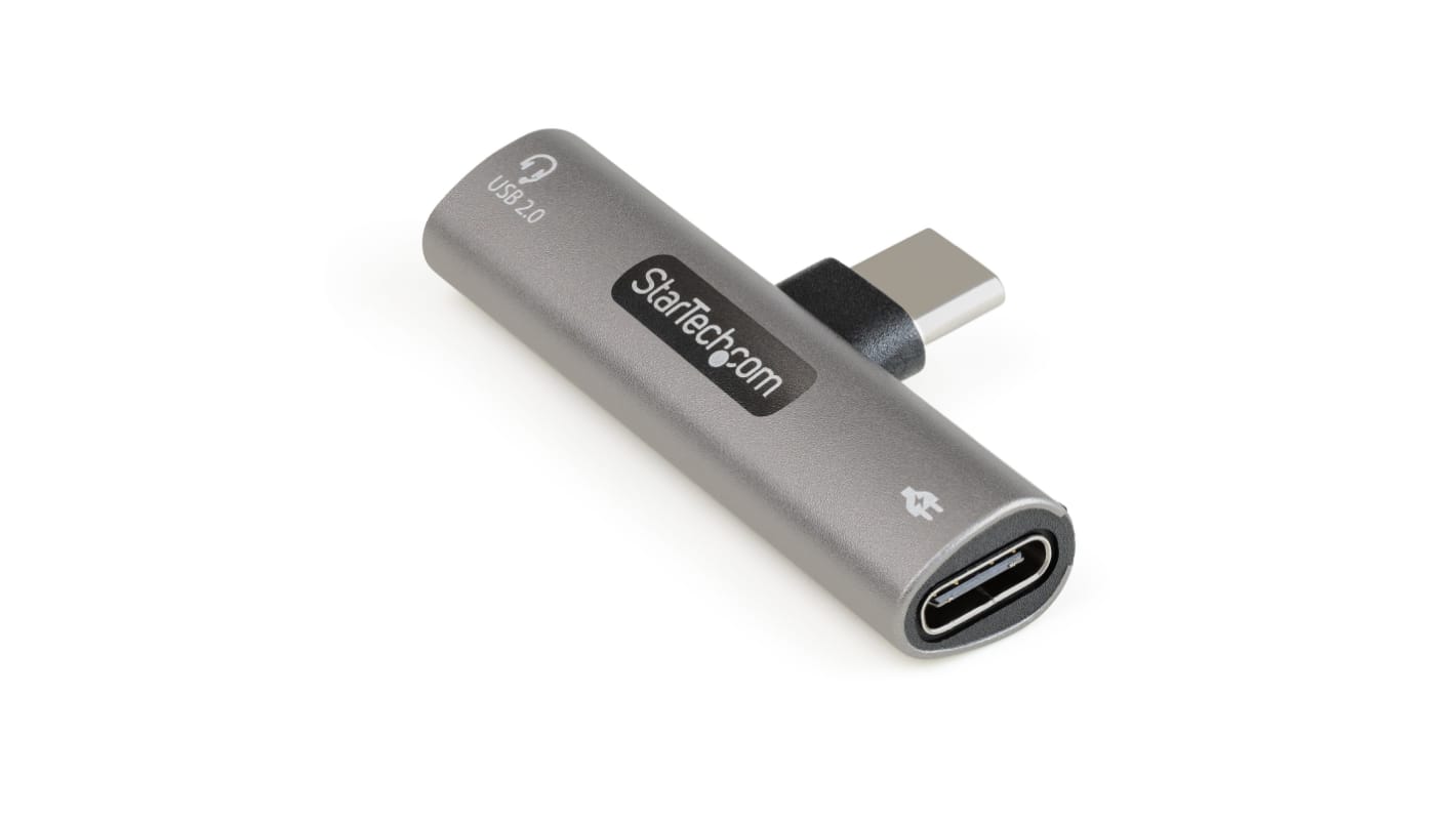 StarTech.com Tee AV Adapter, Male USB-C to Female USB-C