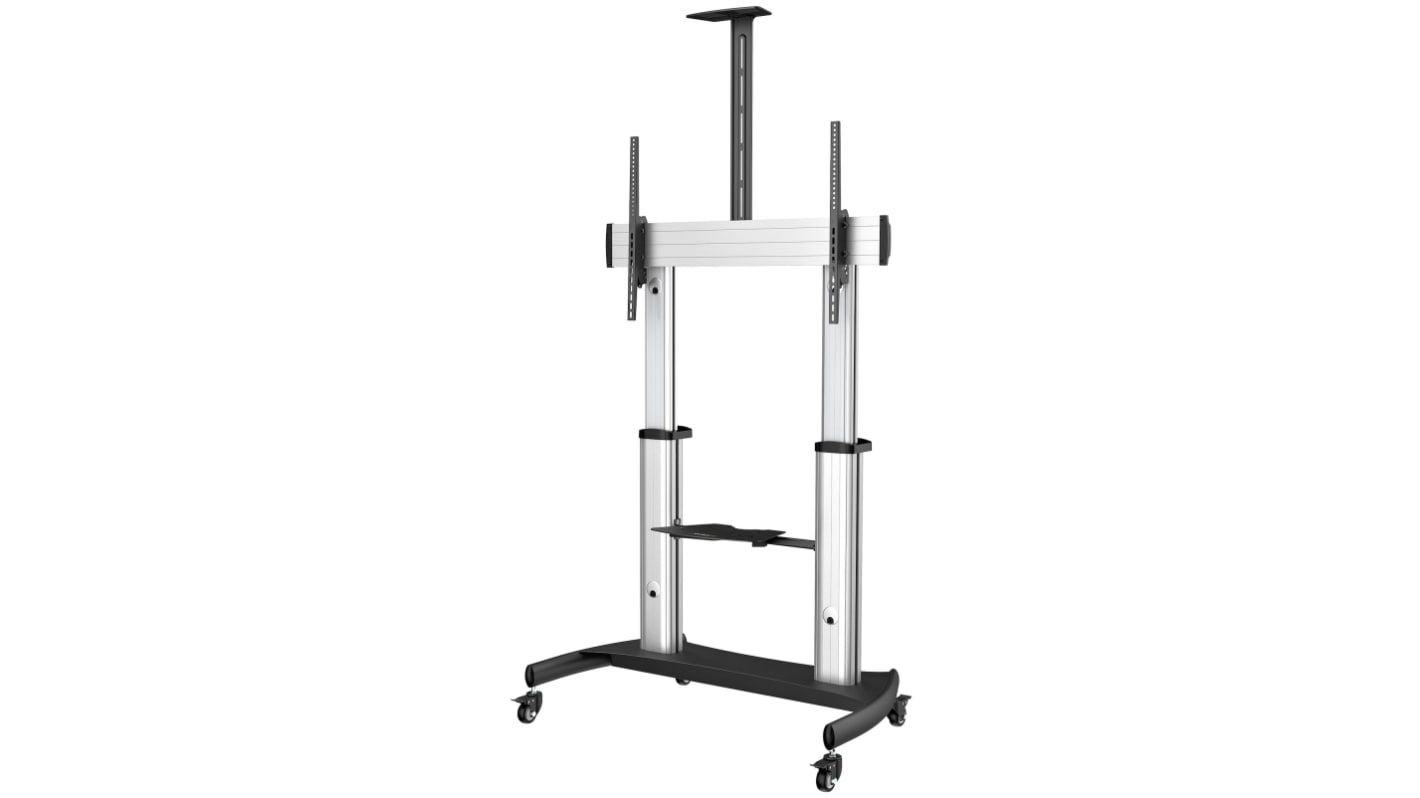 StarTech.com Floor Mounting Mobile TV Stand for 1 x Screen, 100in Screen Size