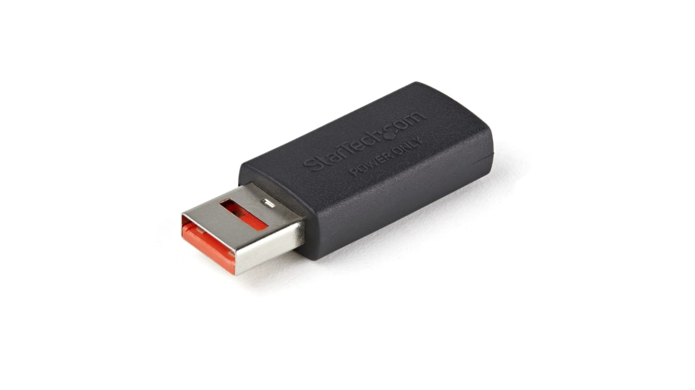Przejściówka USB Złącze A USB A Złącze B USB A Bezpieczny kabel USB do ładowania kolor: Czarny