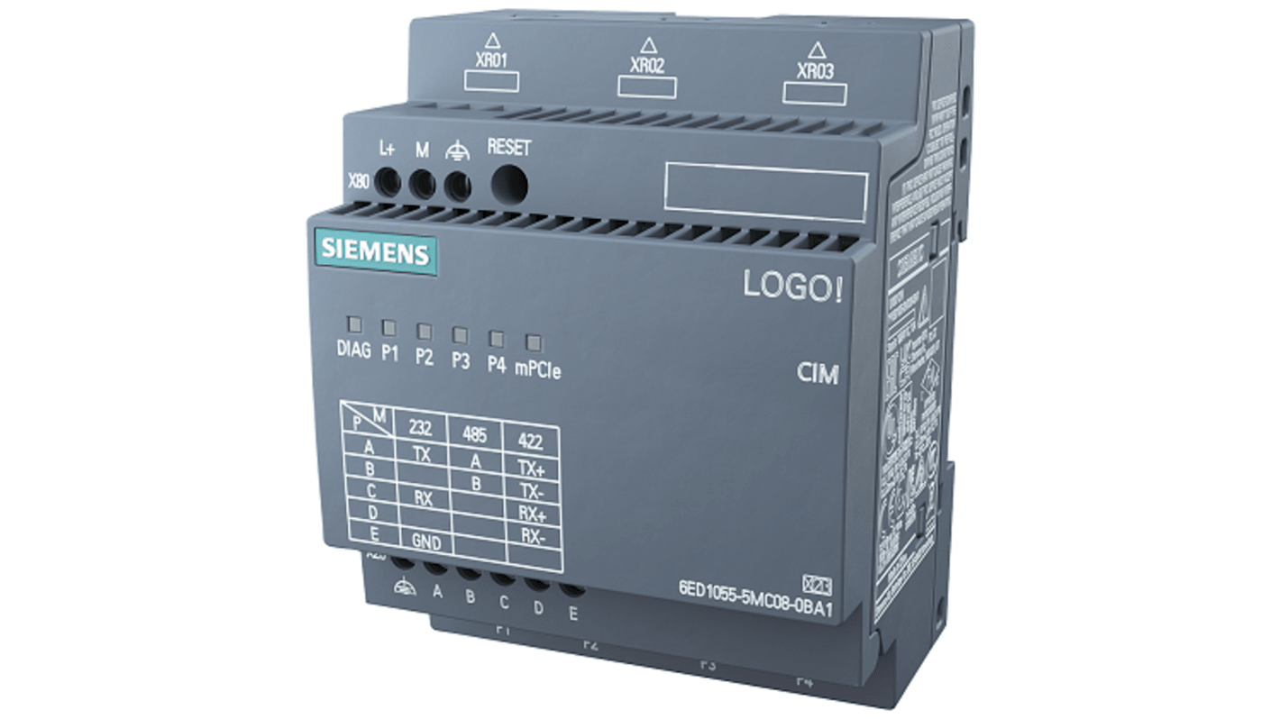 Siemens LOGO! CIM Schnittstellenmodul, 4 Eing. Switch Eing.Typ für Logo 8 Modbus RTU 24 V