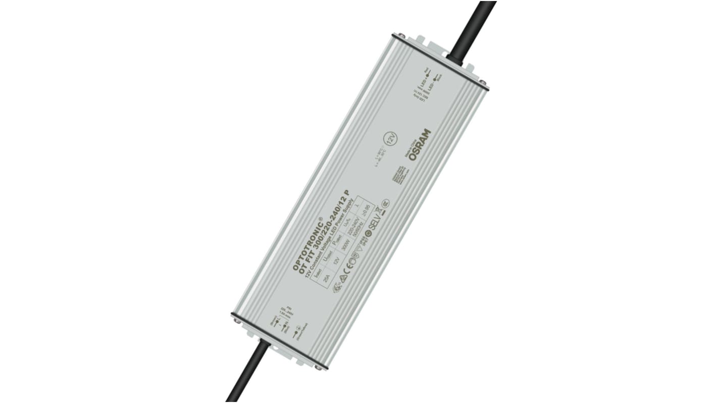 Driver LED tensión constante Osram, IN: 220-240 V, OUT: 12.5V, 1.8A, 300W