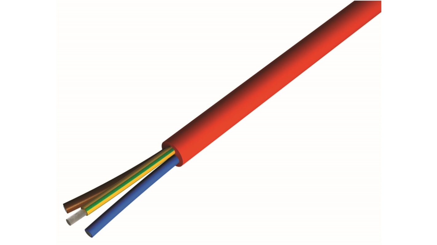 CAE Groupe Elektrokabel, 2-adrig x 1,5 mm², 100m, 300 V, 500 V, Silikon