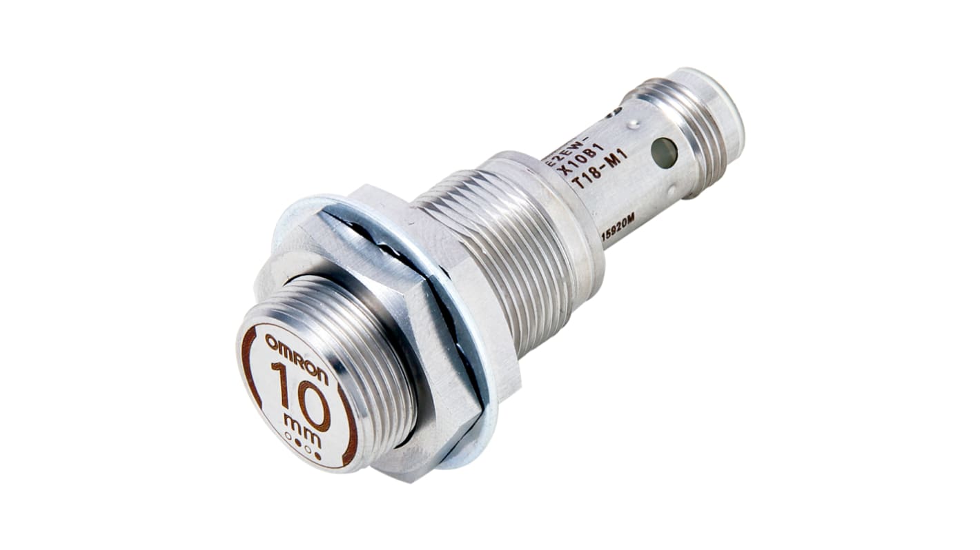 Rs-Online Sensore di prossimità Cilindro filettato Omron M18 rilevamento 10 mm 10 → 30 V CC