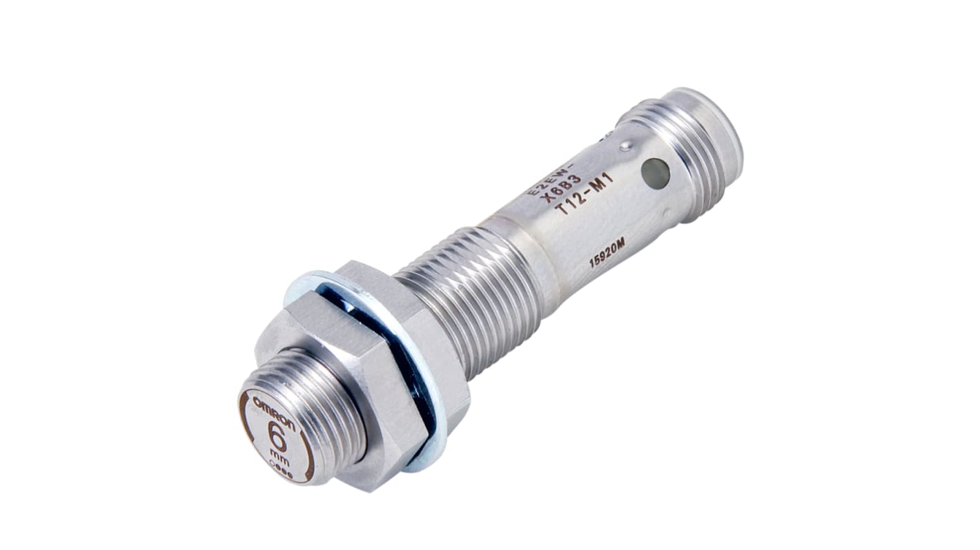 Rs-Online Sensore di prossimità Cilindro filettato Omron M12 rilevamento 6 mm 10 → 30 V CC