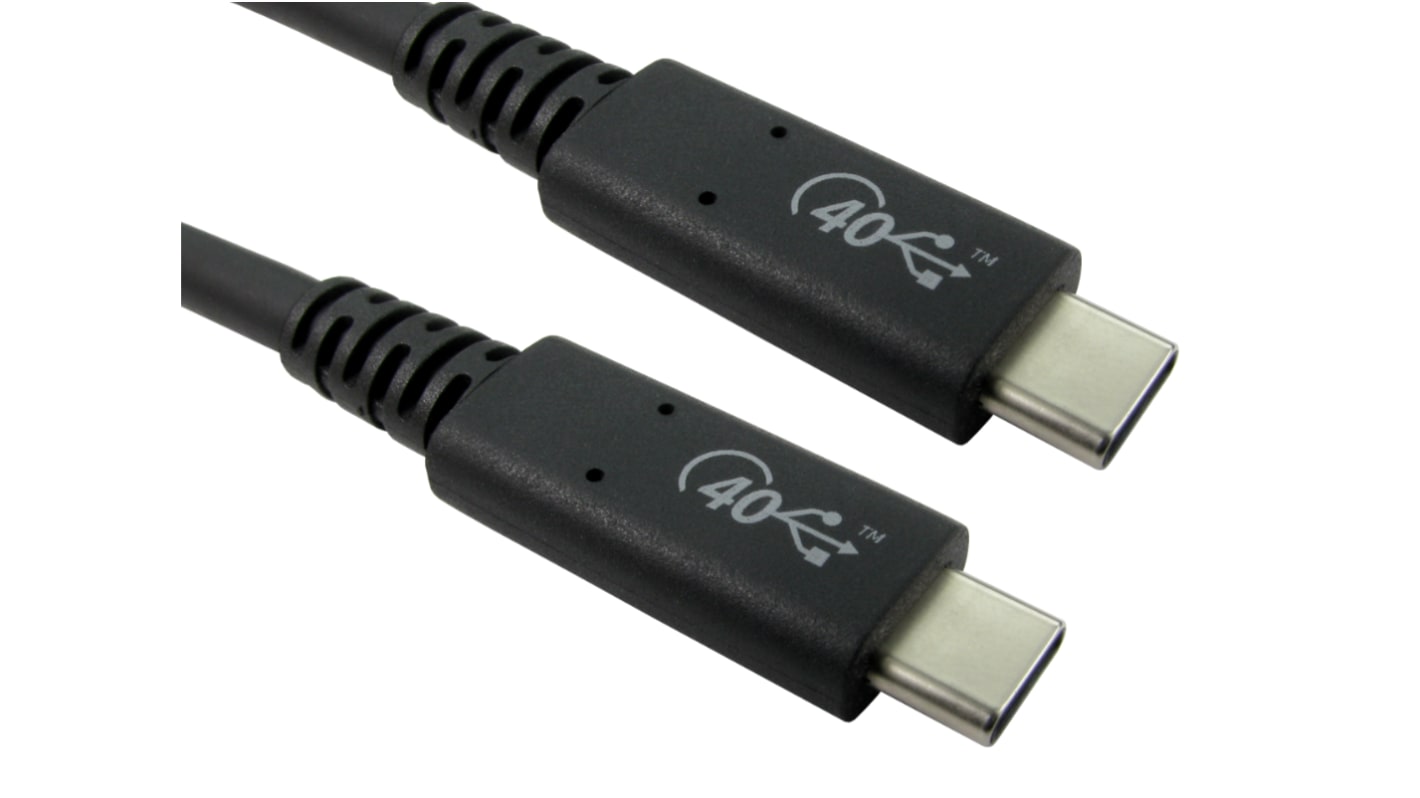 RS PRO , Male USB C to Male USB C, 800mm
