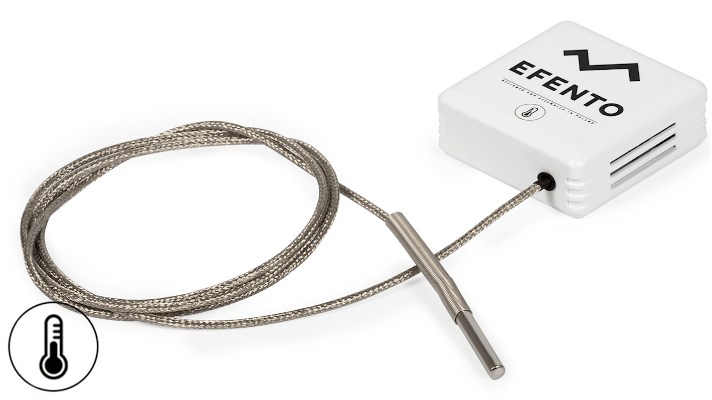 Efento 温度数据记录仪, 1输入, 蓝牙接口, 最大可测2700mA, 最大可测3.6V, 5906660327370