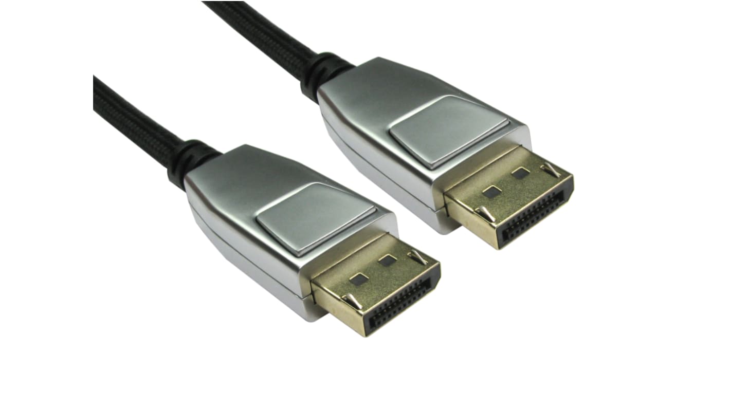 RS PRO Male DisplayPort to Male DisplayPort  Cable, 4K, 2m