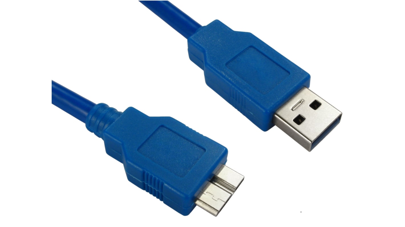 RS PRO USB-kabel, USB A til Mikro USB B, 2m