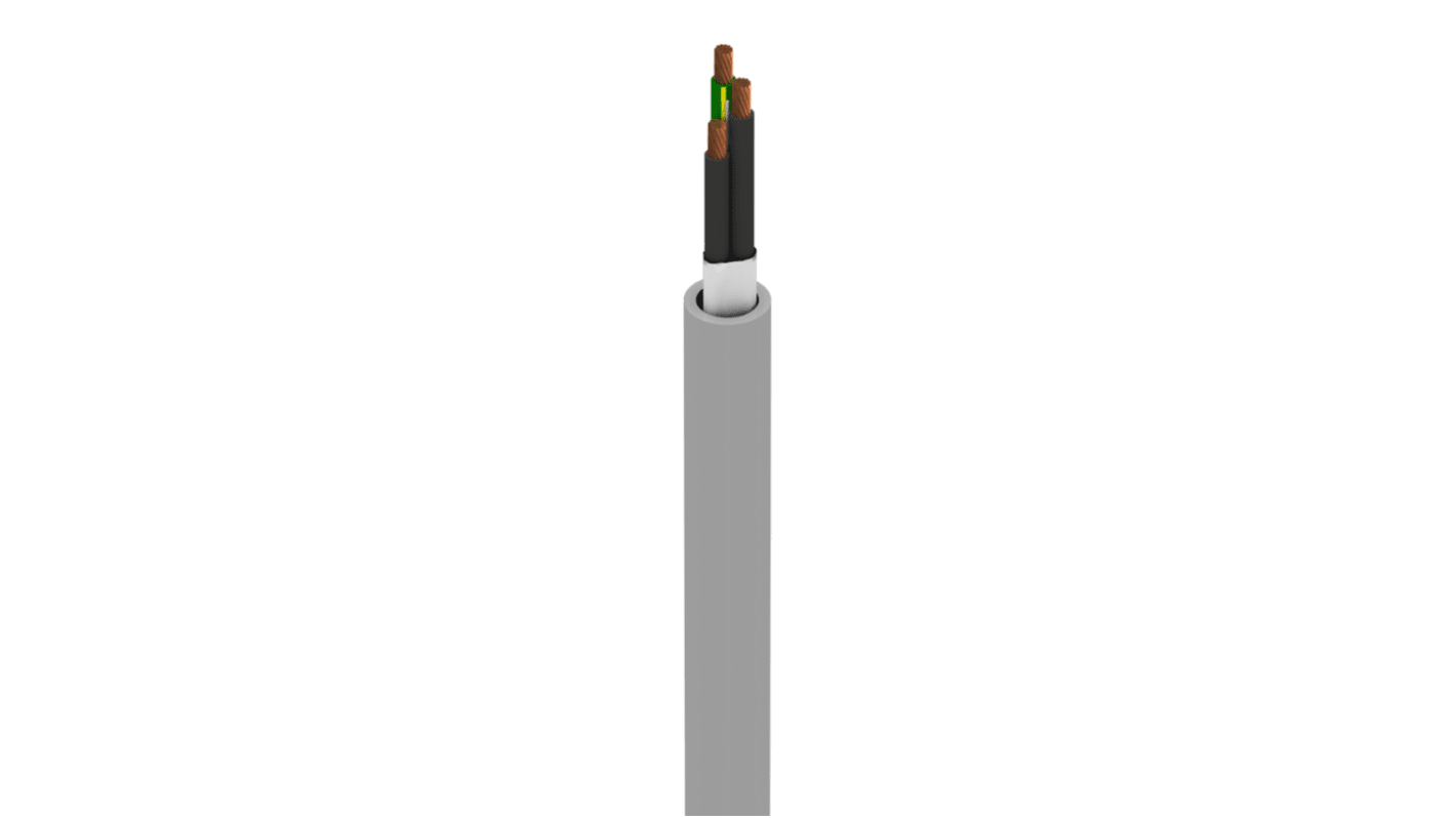 Alpha Wire Xtra-Guard FLEX Performance Cable Multicore Industrial Cable, 3 Cores, Unscreened, 305m, Grey