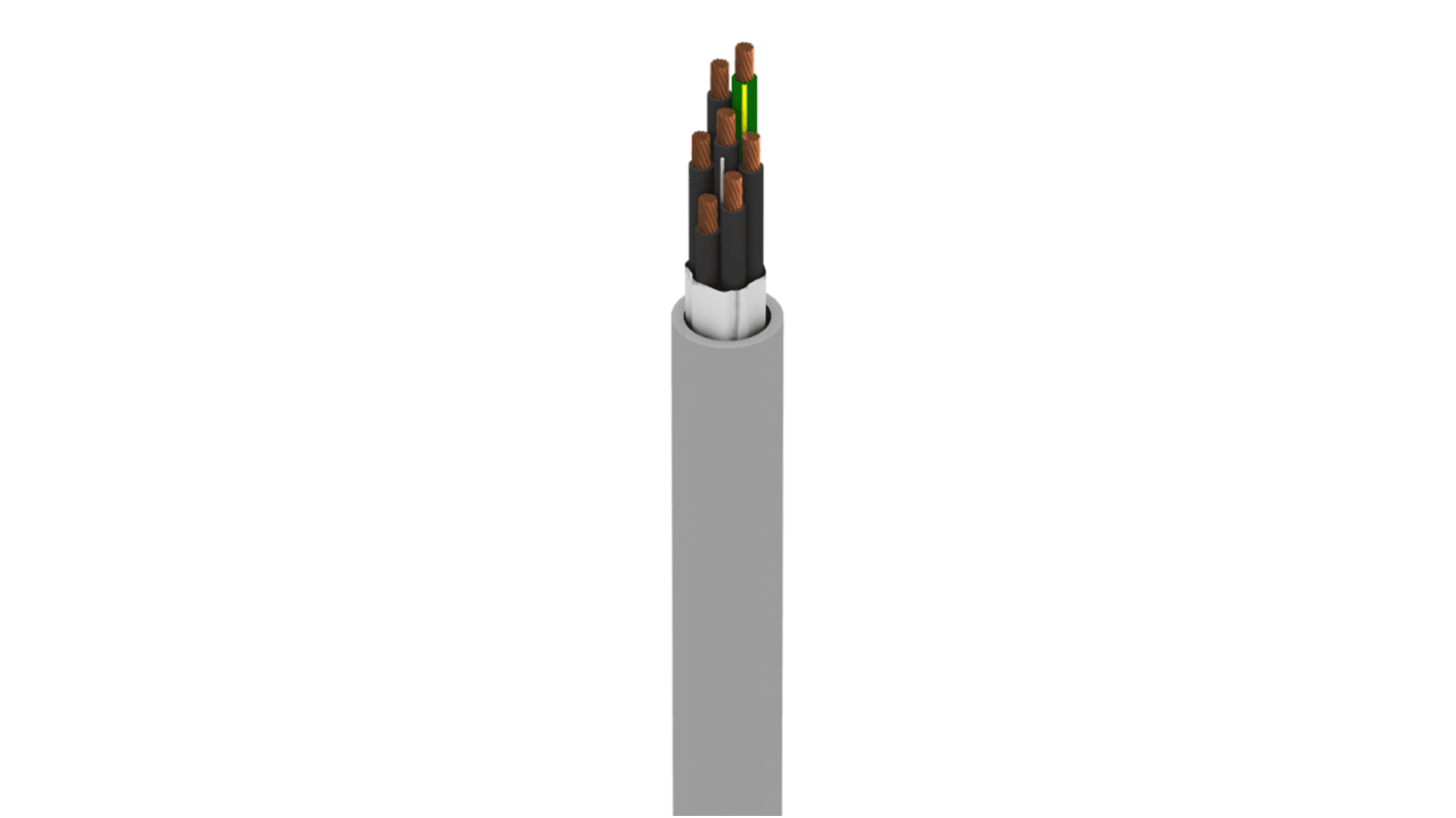 Alpha Wire Xtra-Guard FLEX Performance Cable Steuerleitung, 7-adrig Grau, 30.5m,  ungeschirmt