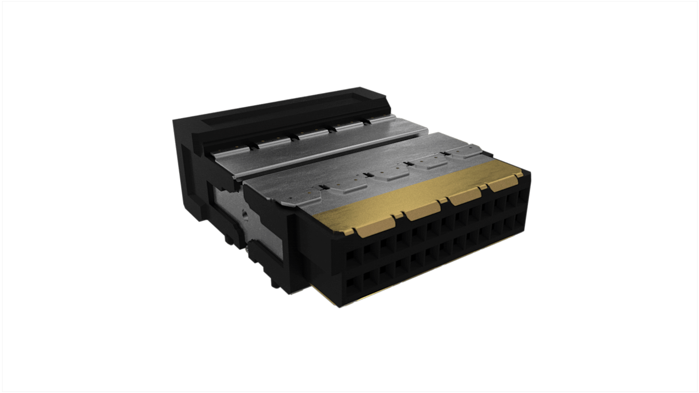 Amphenol ICC Minitek Microspeed Series Free Hanging PCB Connector Housing, 26-Contact, 2-Row, 1mm Pitch