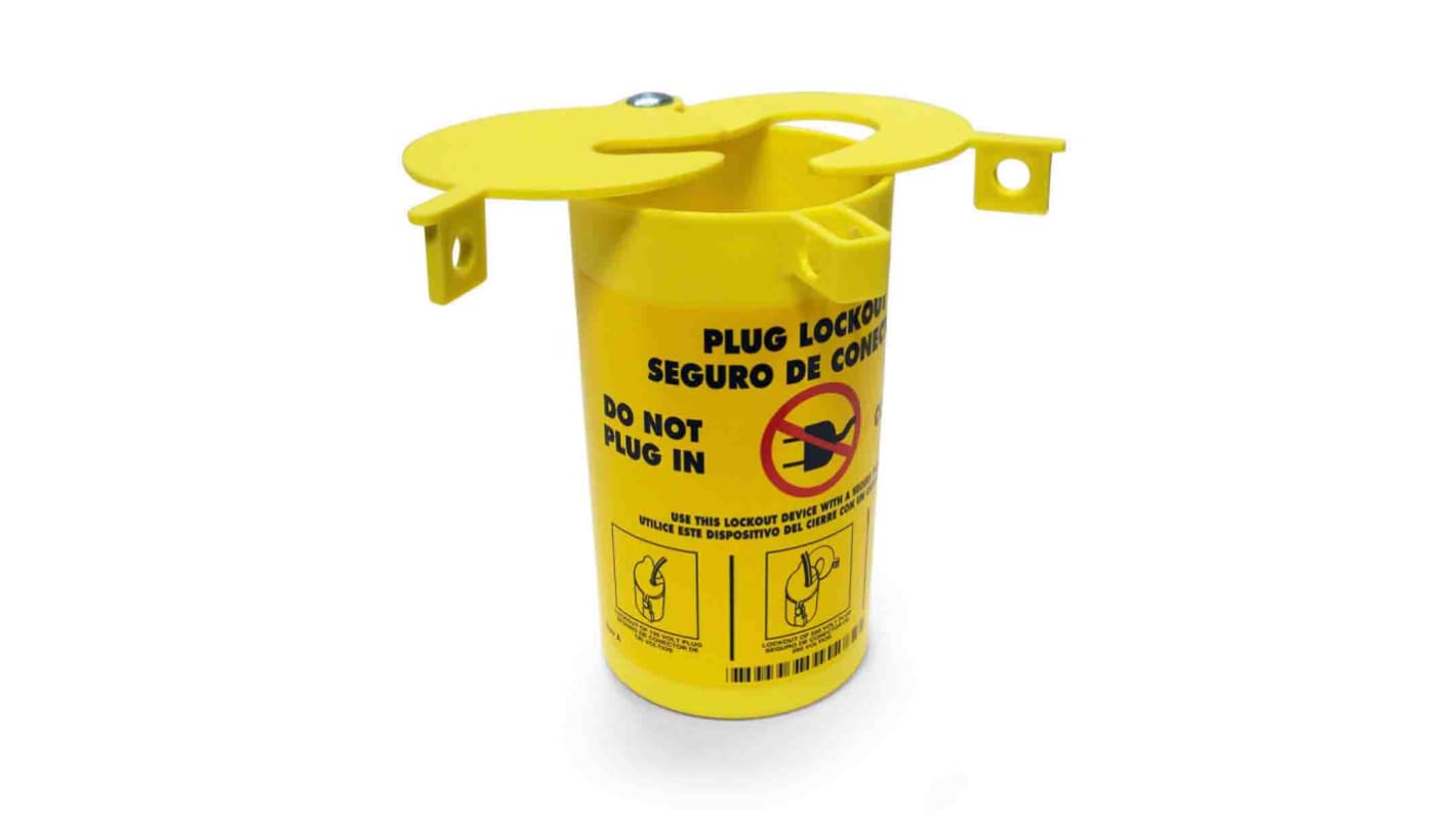 Blocco spina Brady in polipropilene, 1 foro di bloccaggio, grillo da 9.40mm