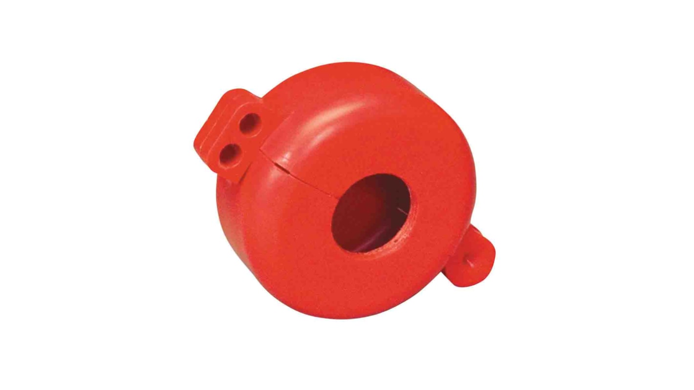 Brady Polystyrol Halter Typ Gasflaschen - Verriegelungen, 2-fach Verriegelung bis 31.496mm, Ø 6.50mm, Rot