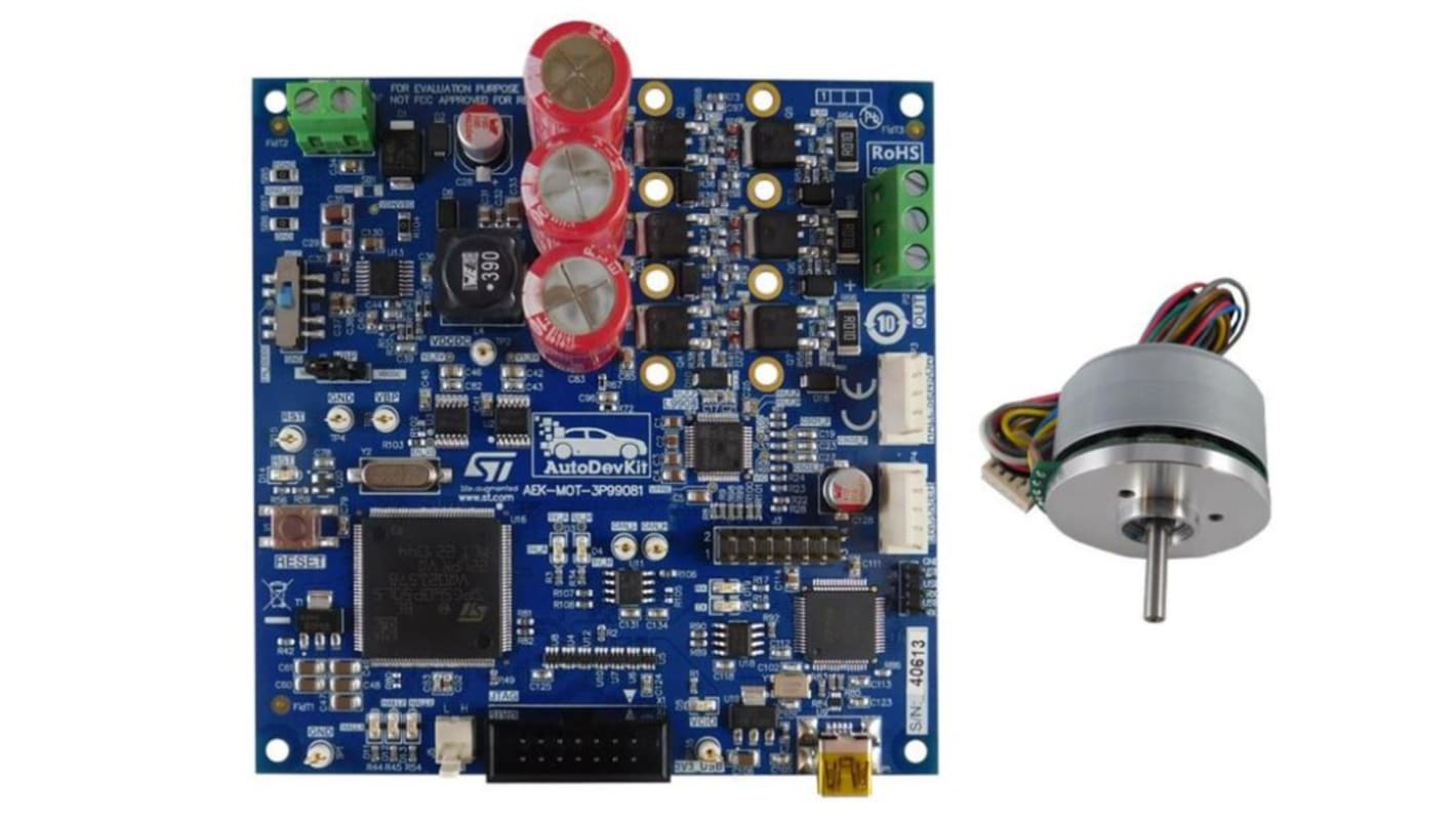 STマイクロ,  評価ボード, 評価ボード, BLDCモータ, BLCDモータ 用, AEK-MOT-3P9908M