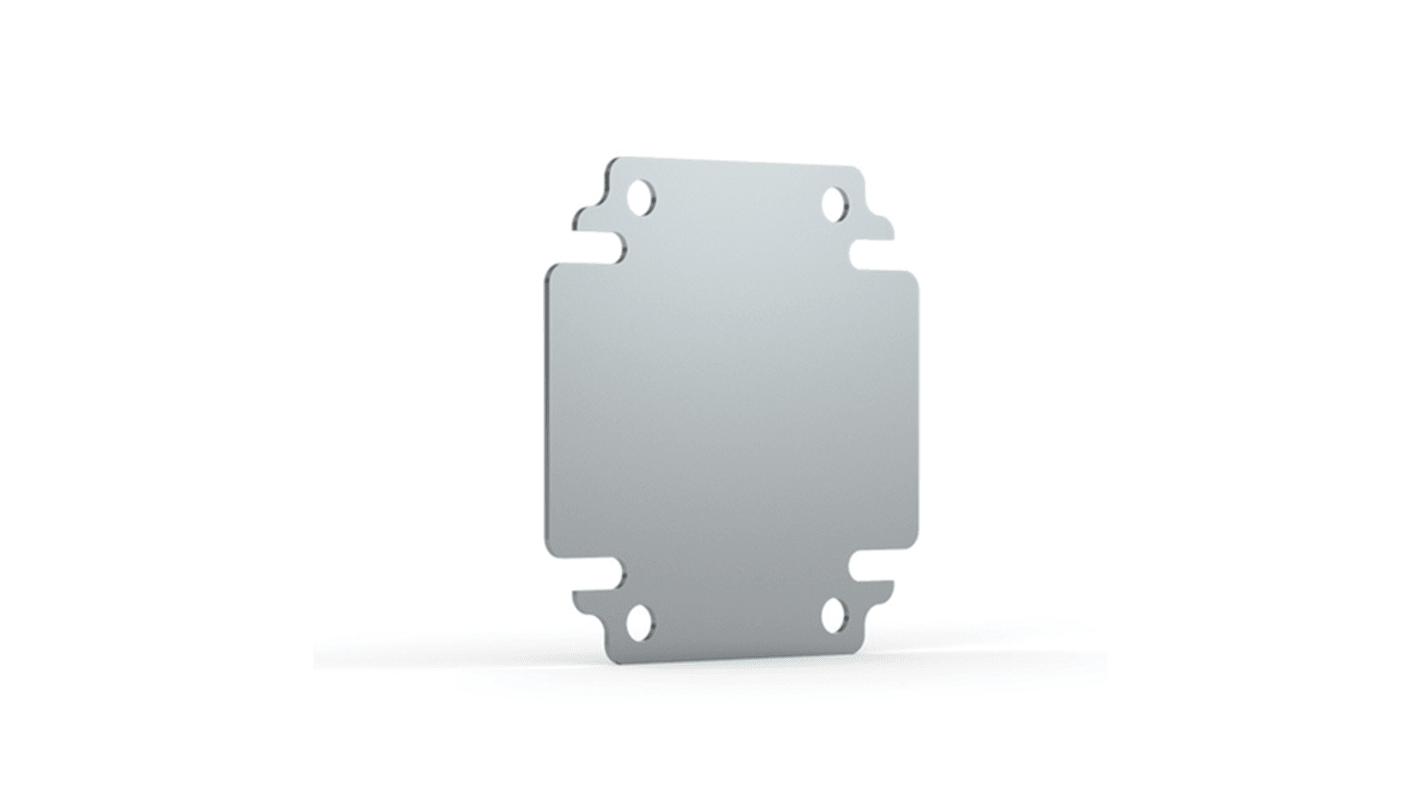 nVent HOFFMAN BMP Series Mild Steel Mounting Plate, 2mm H, 120mm W, 125mm L