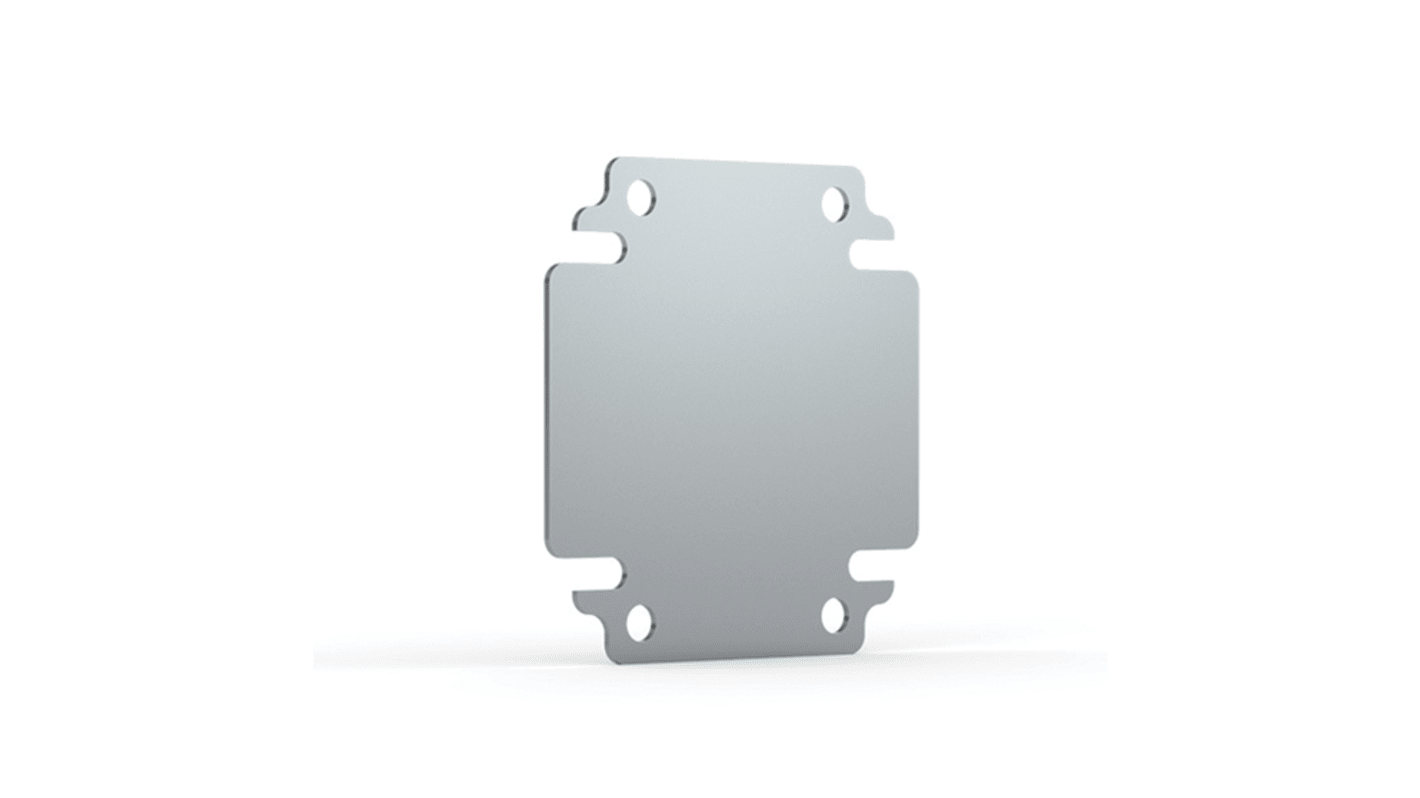 nVent HOFFMAN BMP Series Mild Steel Mounting Plate, 2mm H, 270mm W, 125mm L