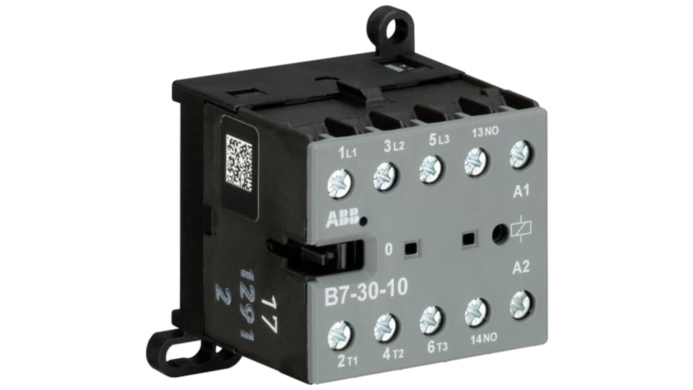 Contattore Unità di controllo ABB, serie B, 3 poli, 3NO, 20 A, 5,5 kW, bobina 127 V