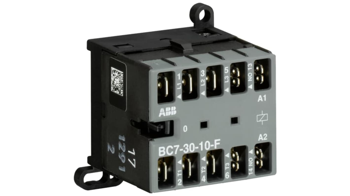 Contattore Unità di controllo ABB, 3 poli, 3 NA, 20 A, 5,5 kW, bobina 240 V