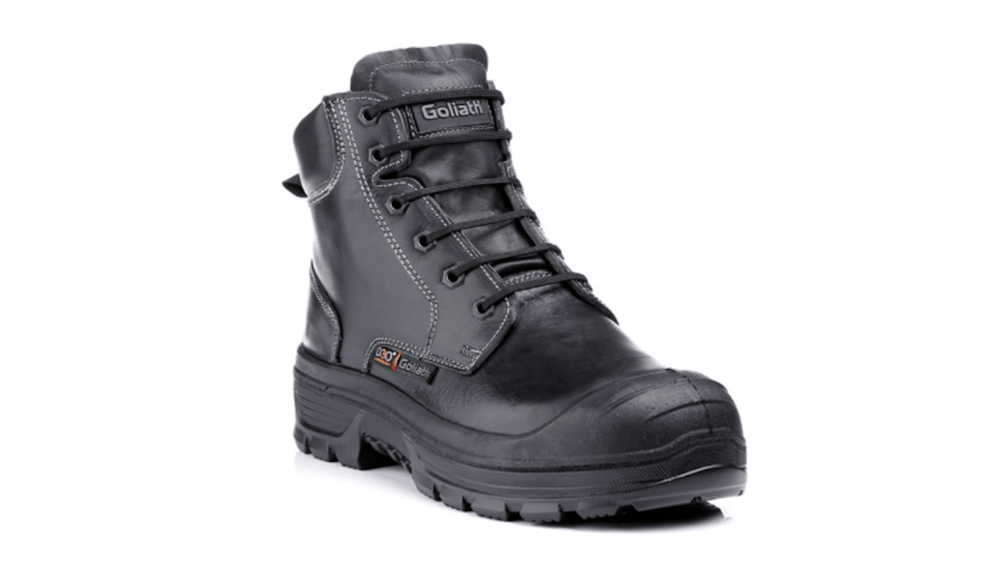 Goliath F2AR1338 Black Aluminium Toe Capped Men's Safety Boots, UK 10, EU 44