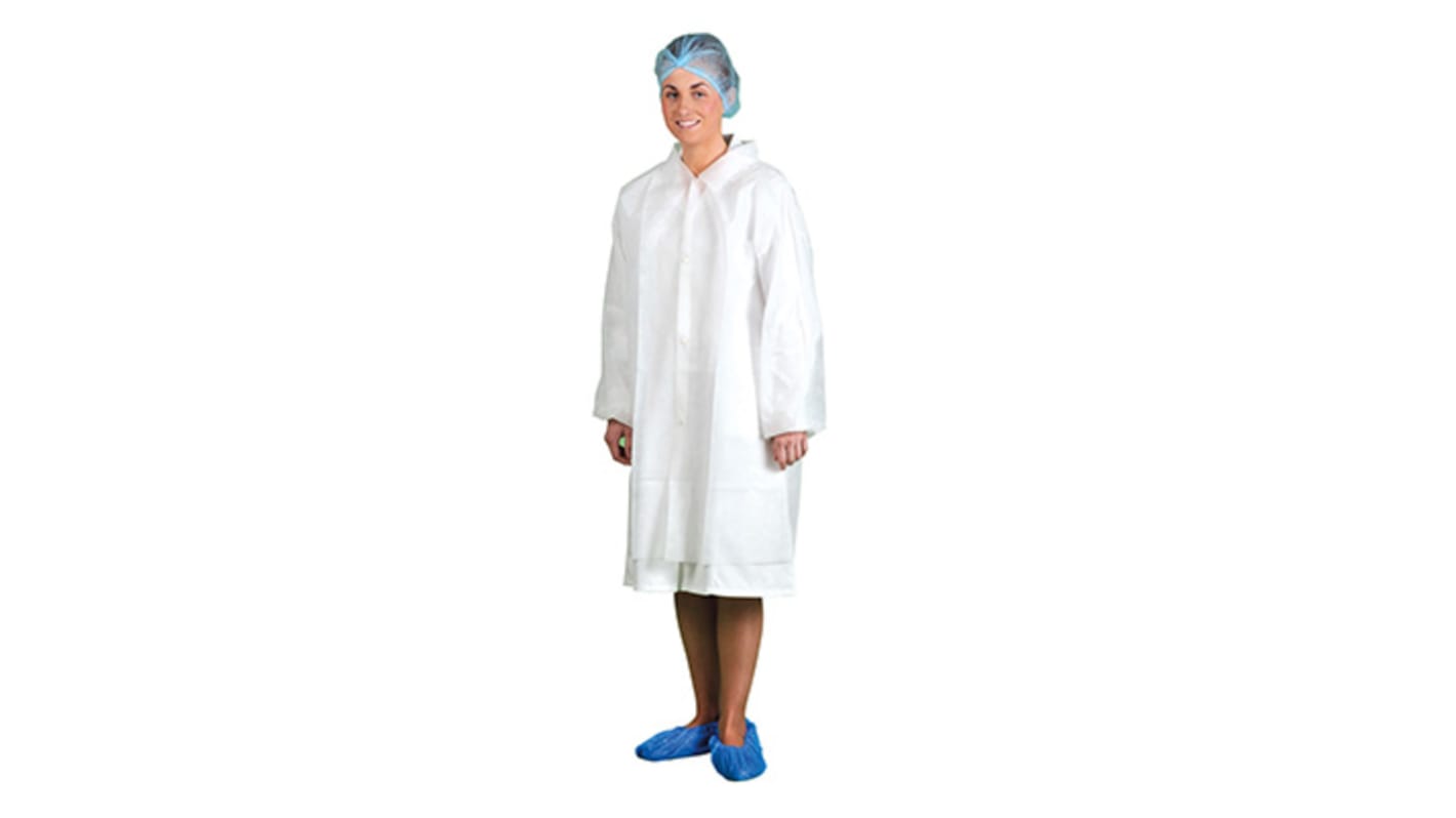 Portwest White Unisex Visitor Coat, S