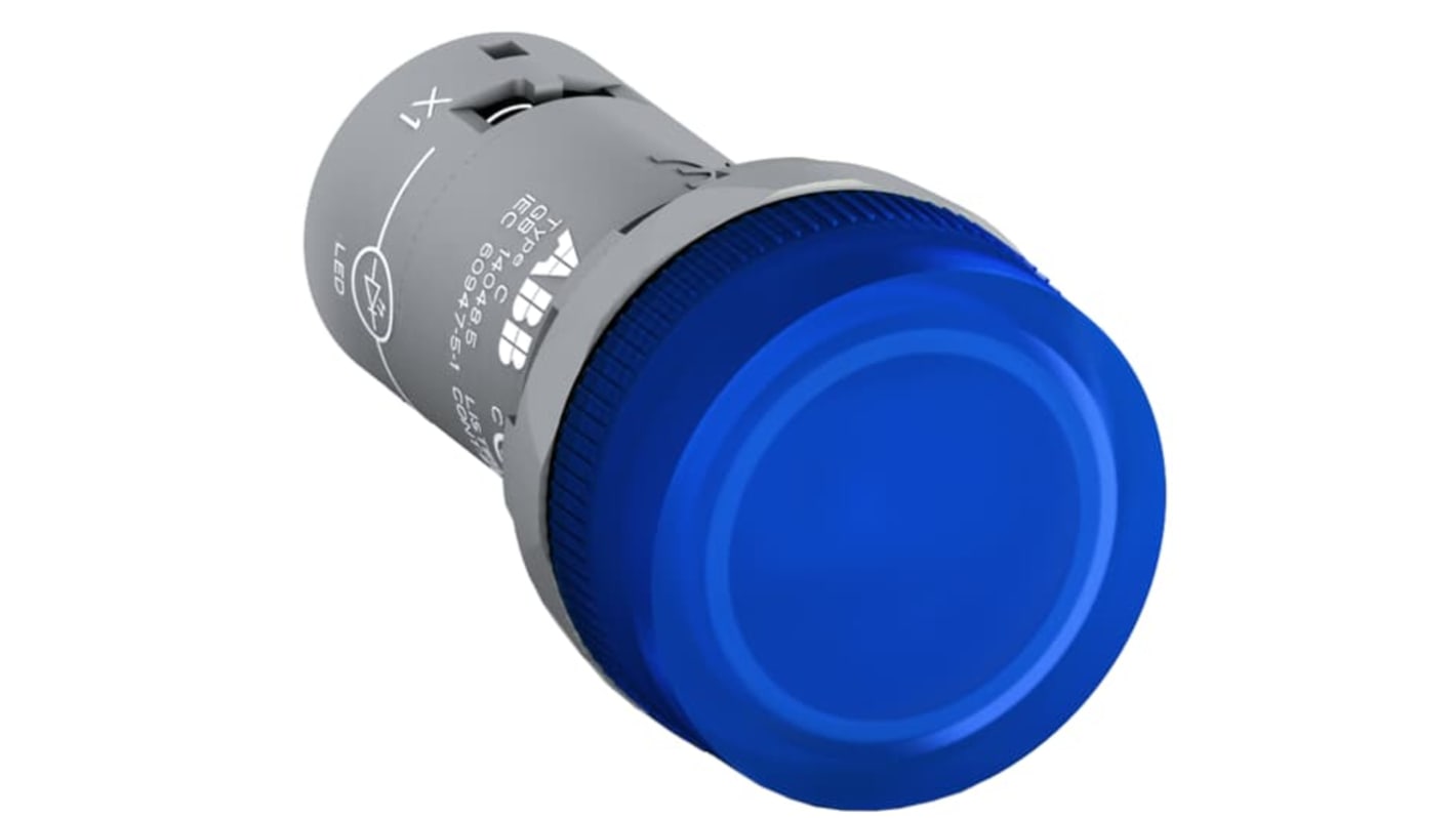 Kontrollampe, Huldiameter: 22.5mm, IP66