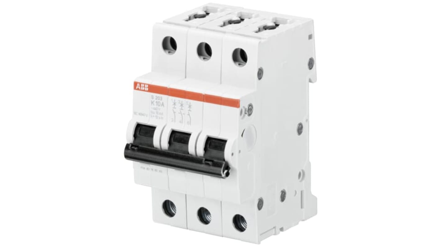 ABB K型MCB, 3极, 30A, S200系列 S203-K30