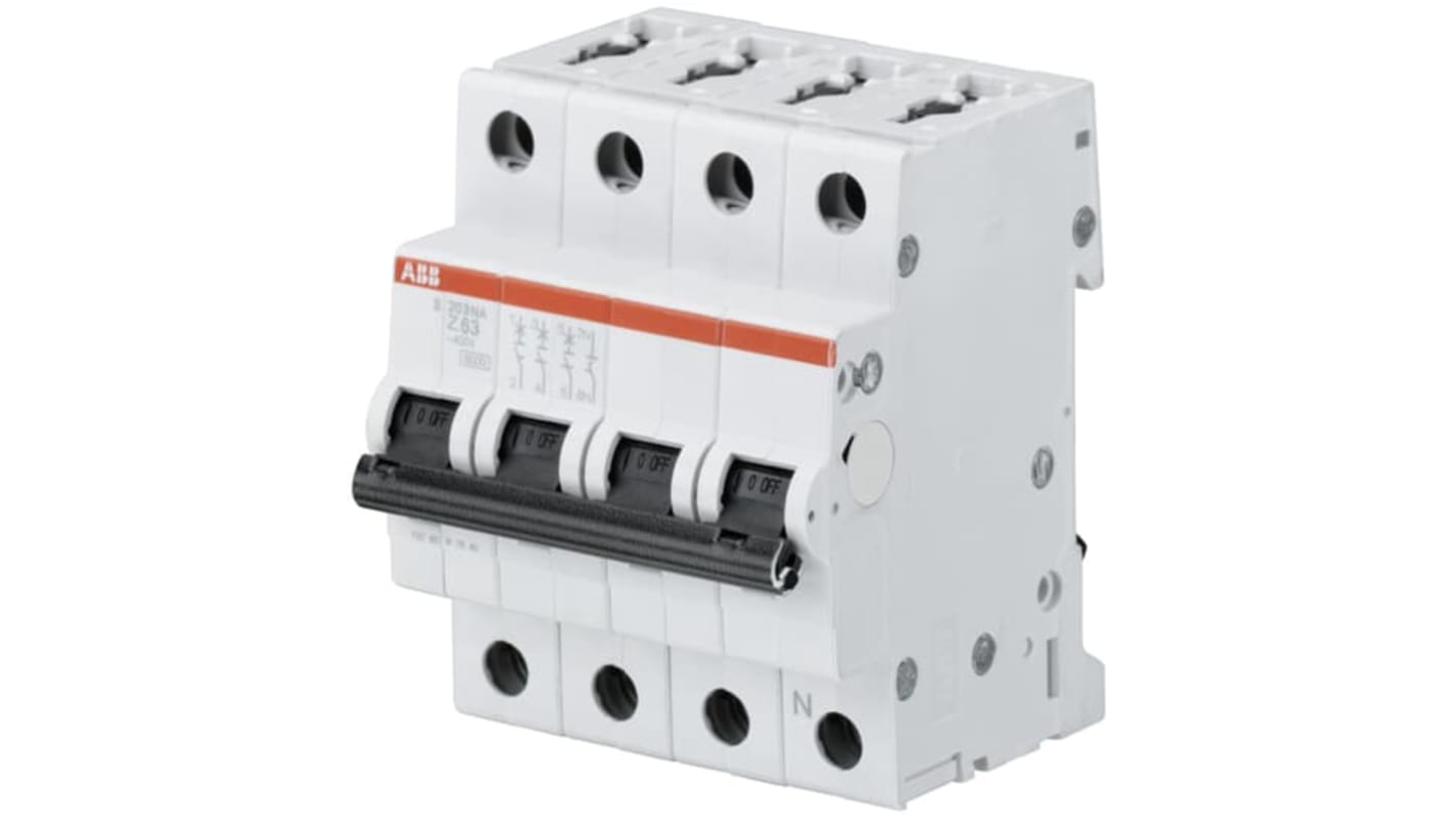 ABB System Pro M Compact S200 MCB, 3+N, 16A, Type Z