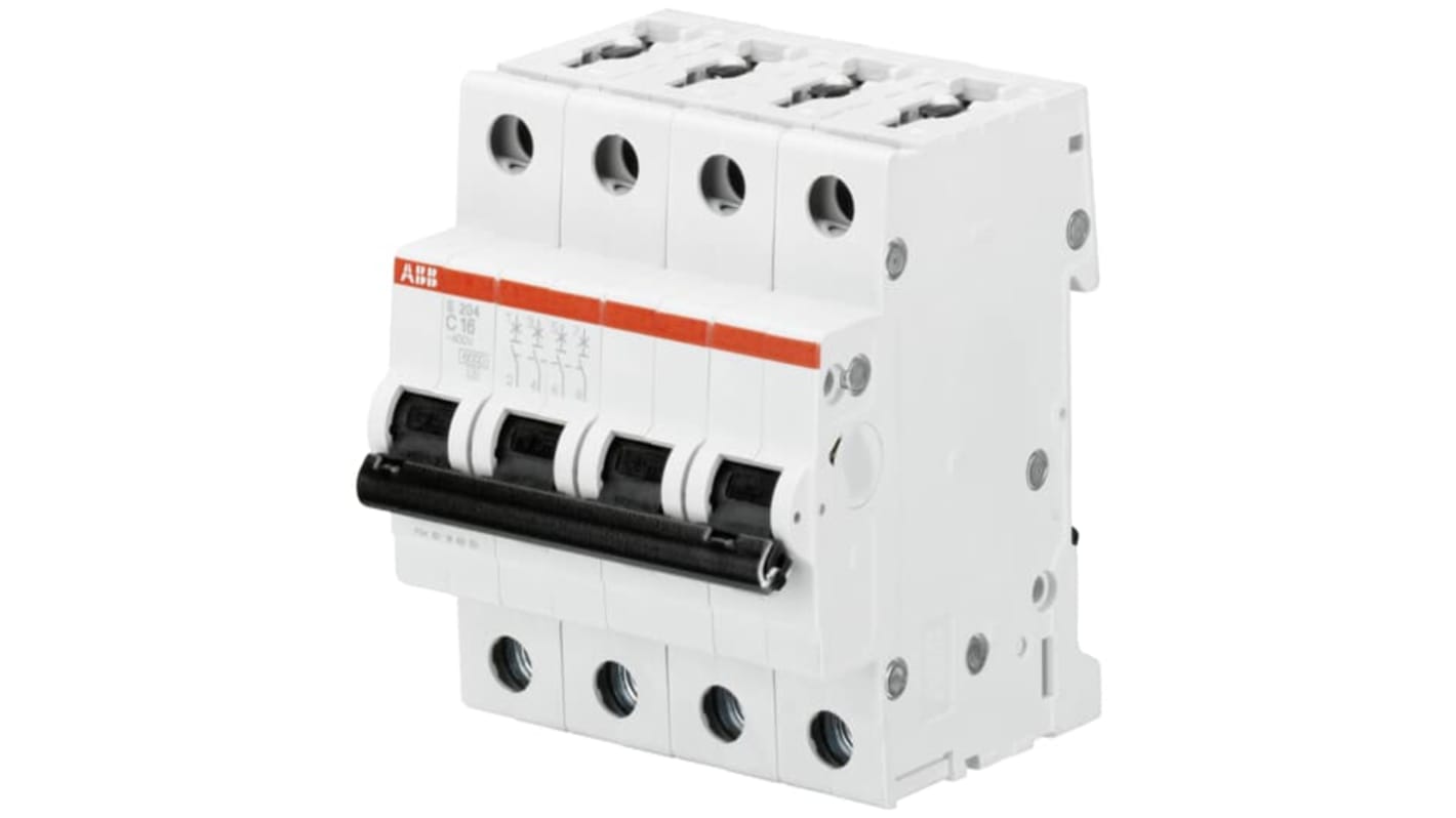 ABB System Pro M Compact S200 MCB, 4P, 500mA Curve C