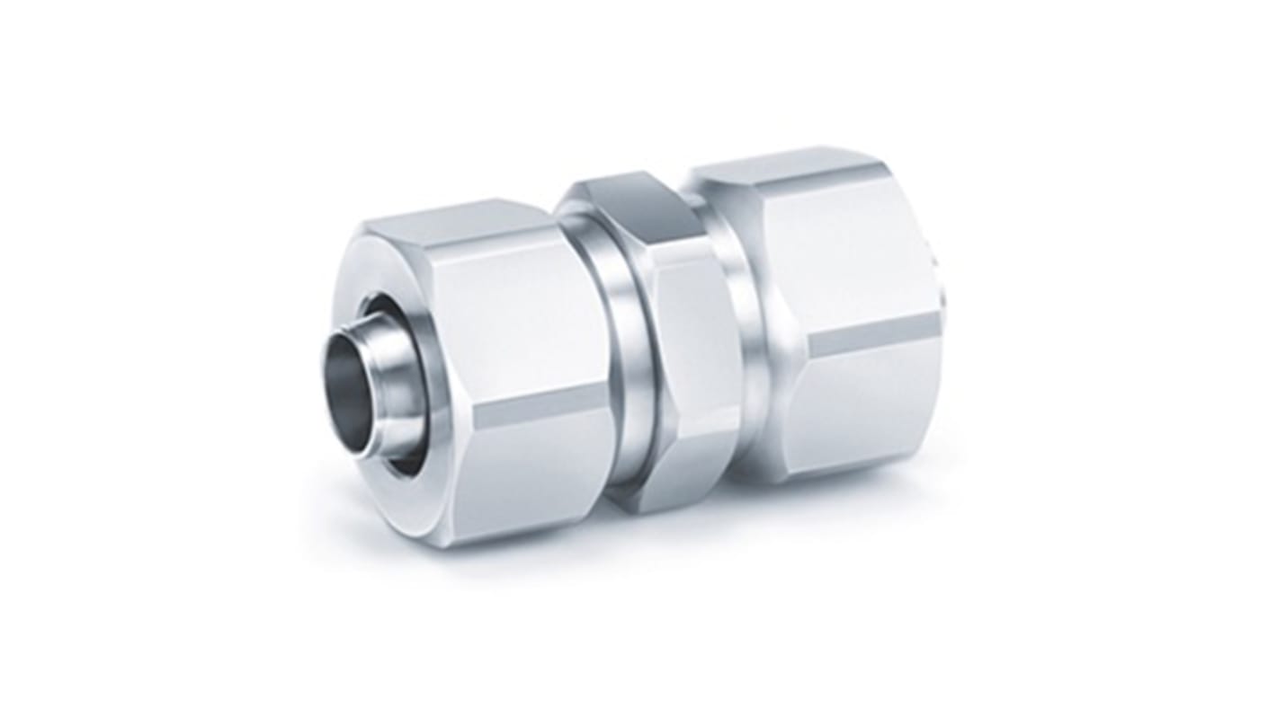 SMC KFG2H Series Straight Fitting, Push In 8 mm to Push In 8 mm