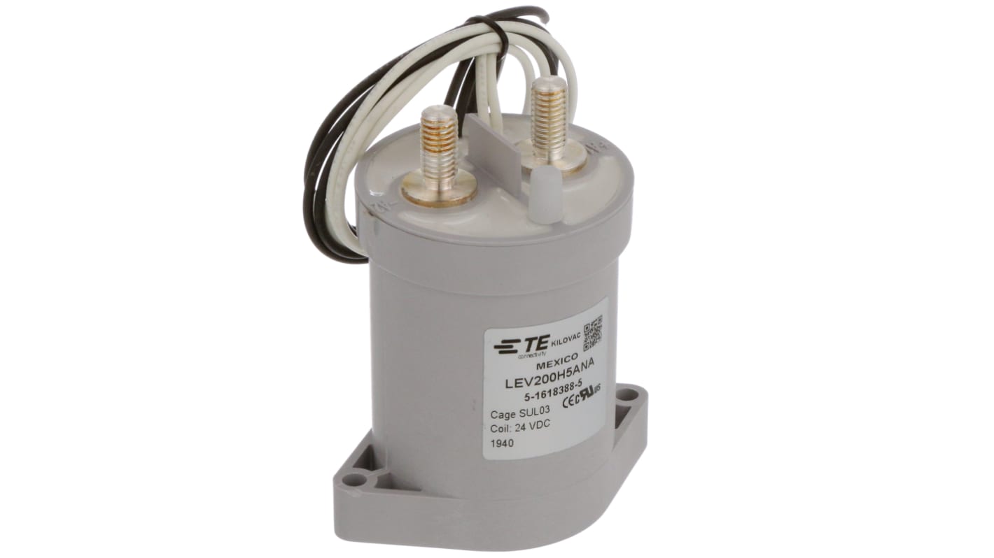 TE Connectivity LEV200 Contactor, 24 V dc Coil, 1-Pole, 500 A