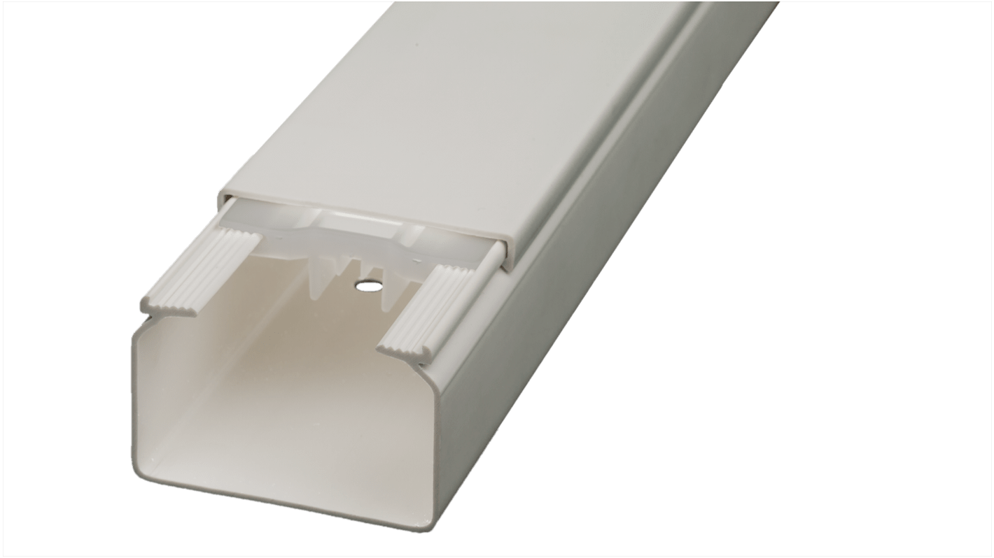 RS PRO White Cable Trunking, W110 mm x D60mm, L2m, PVC