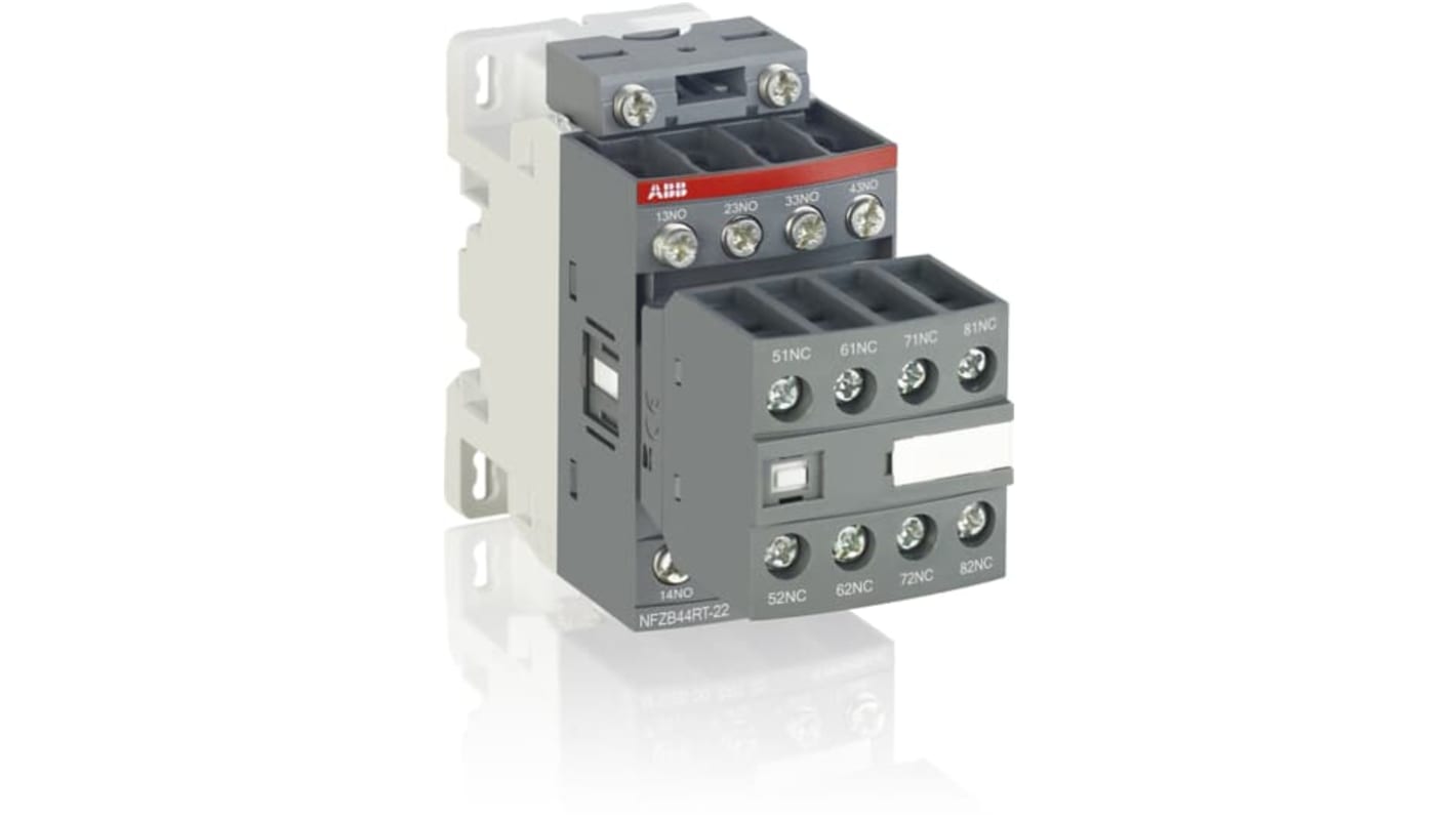 ABB NFZ Contactor Relay, 690 V Coil, 8-Pole, 6 A, 4NO/4NC