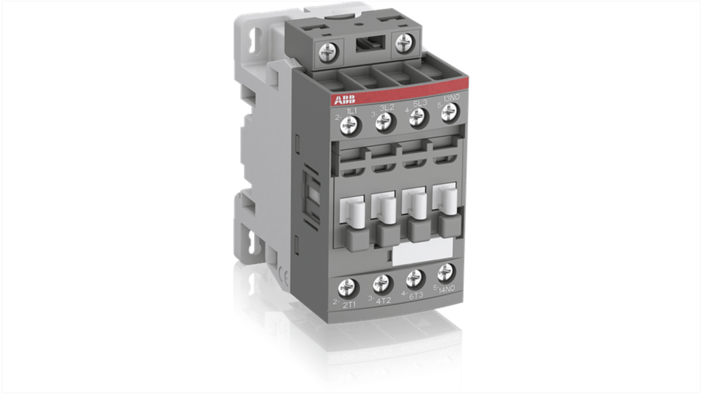 Contattore Controllo motori ABB, serie AF, 3 poli, 3 NA, 28 A, 5,5 kW, bobina 130 V