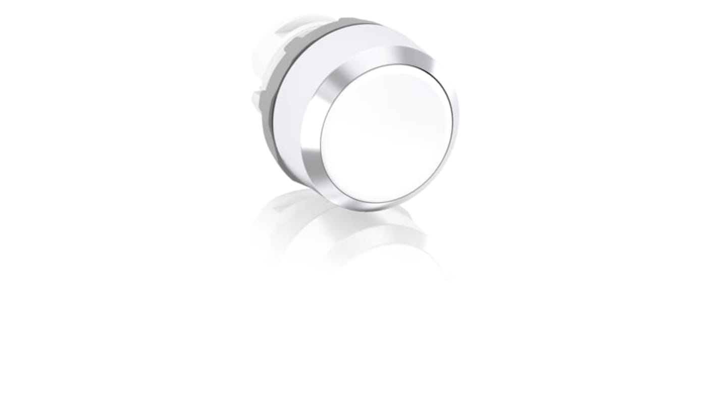ABB 白色按钮头, Φ22.5mm开孔, 瞬时, MP1系列
