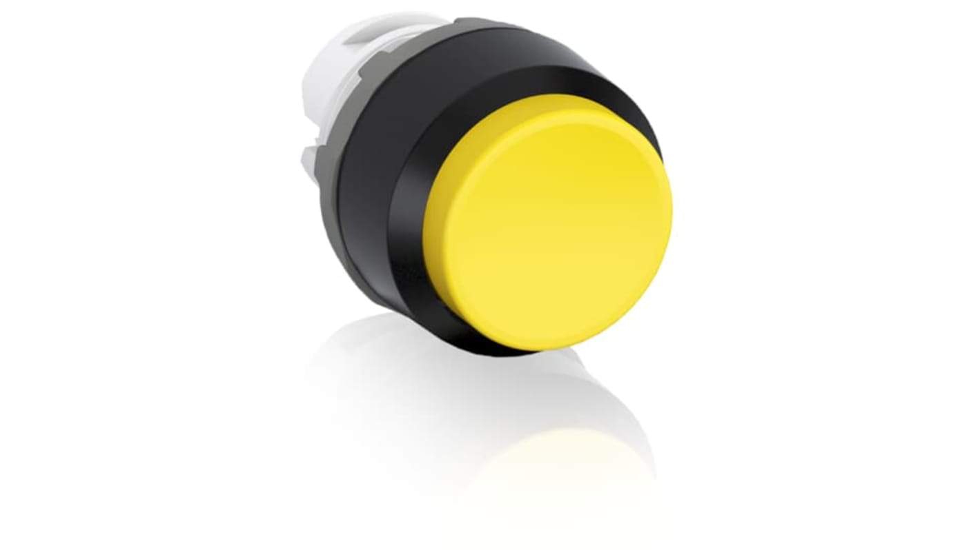 ABB 黄色按钮头, Φ22.5mm开孔, 瞬时, MP3系列