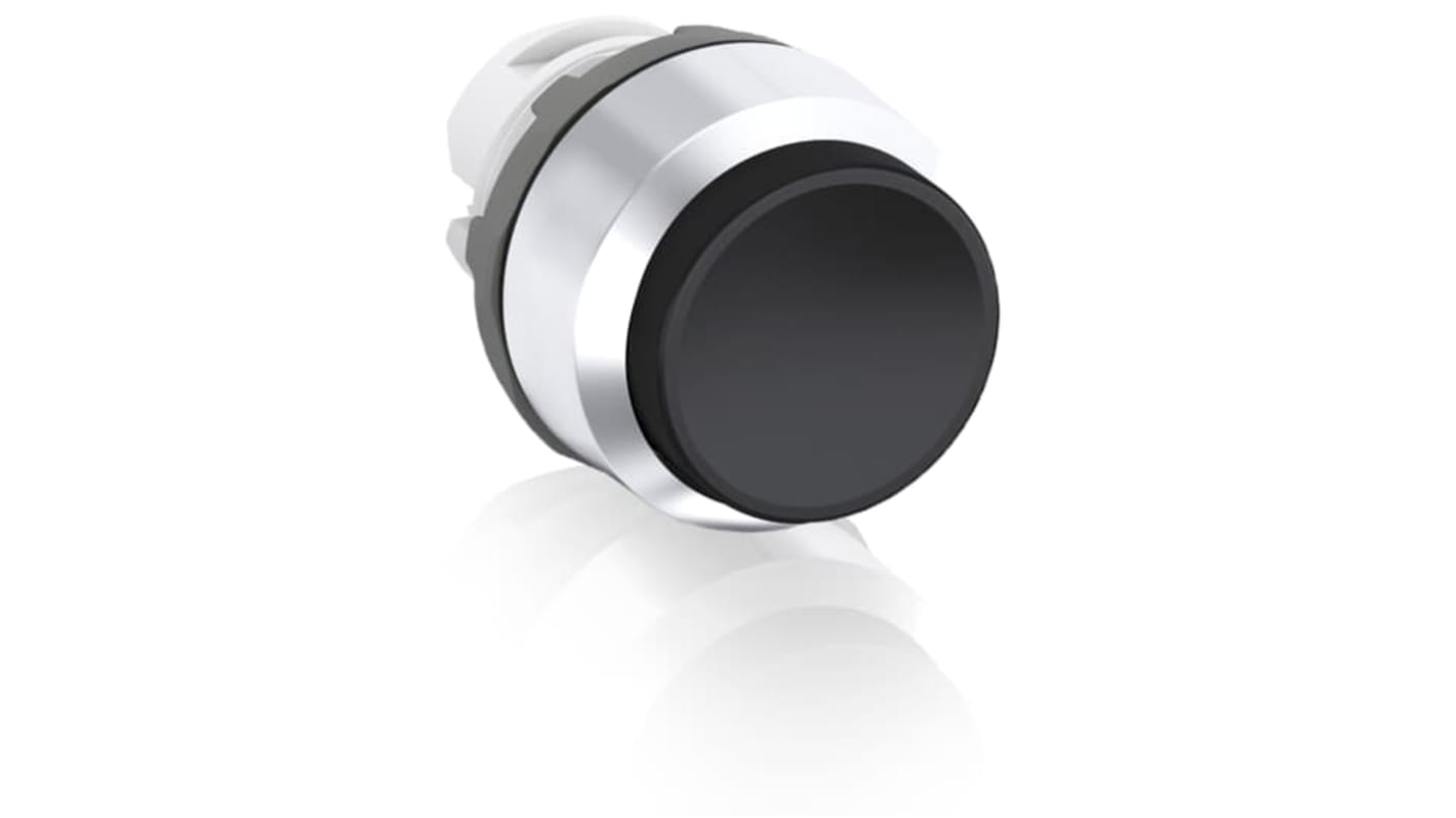 ABB 黑色按钮头, Φ22.5mm开孔, 瞬时, MP3系列