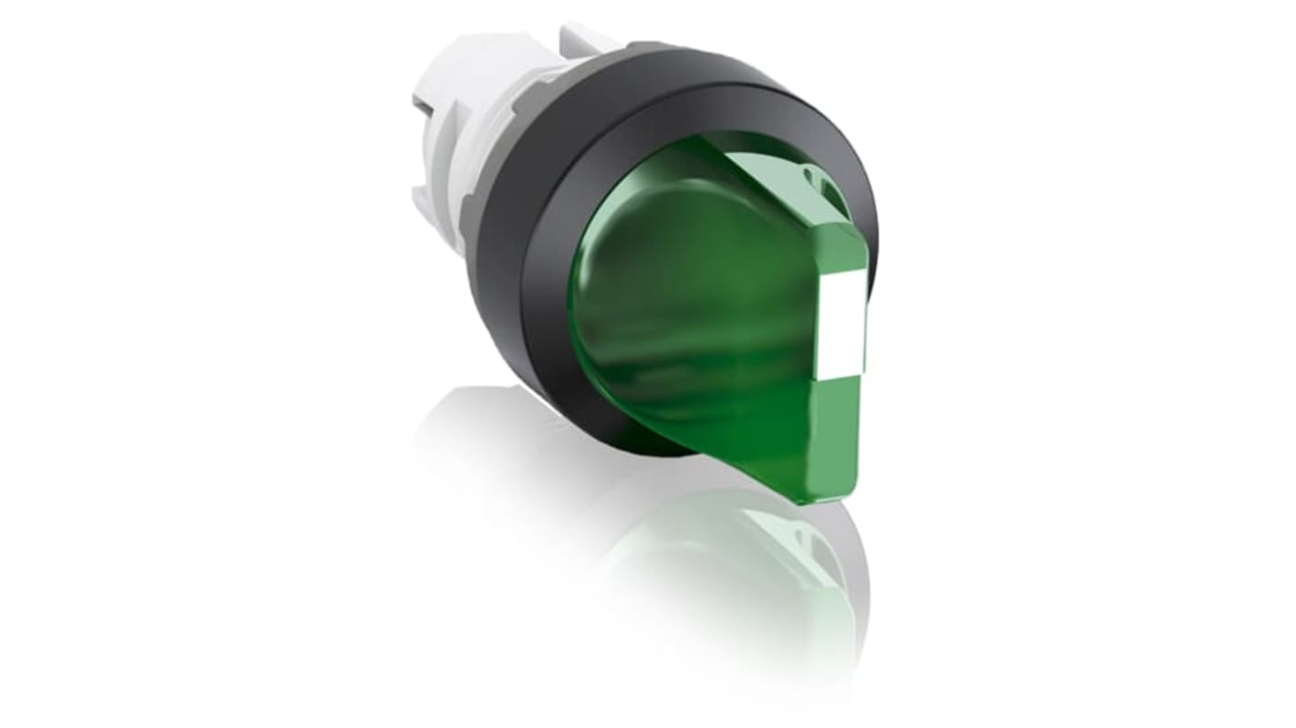 ABB M3SS1 Series 3 Position Selector Switch Head, 22.5mm Cutout, Green Handle