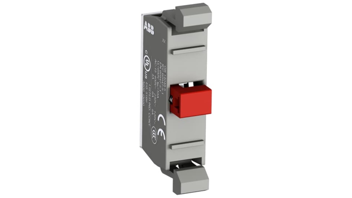 ABB MCBL Series Contact Block, 125V ac/dc, 1NO