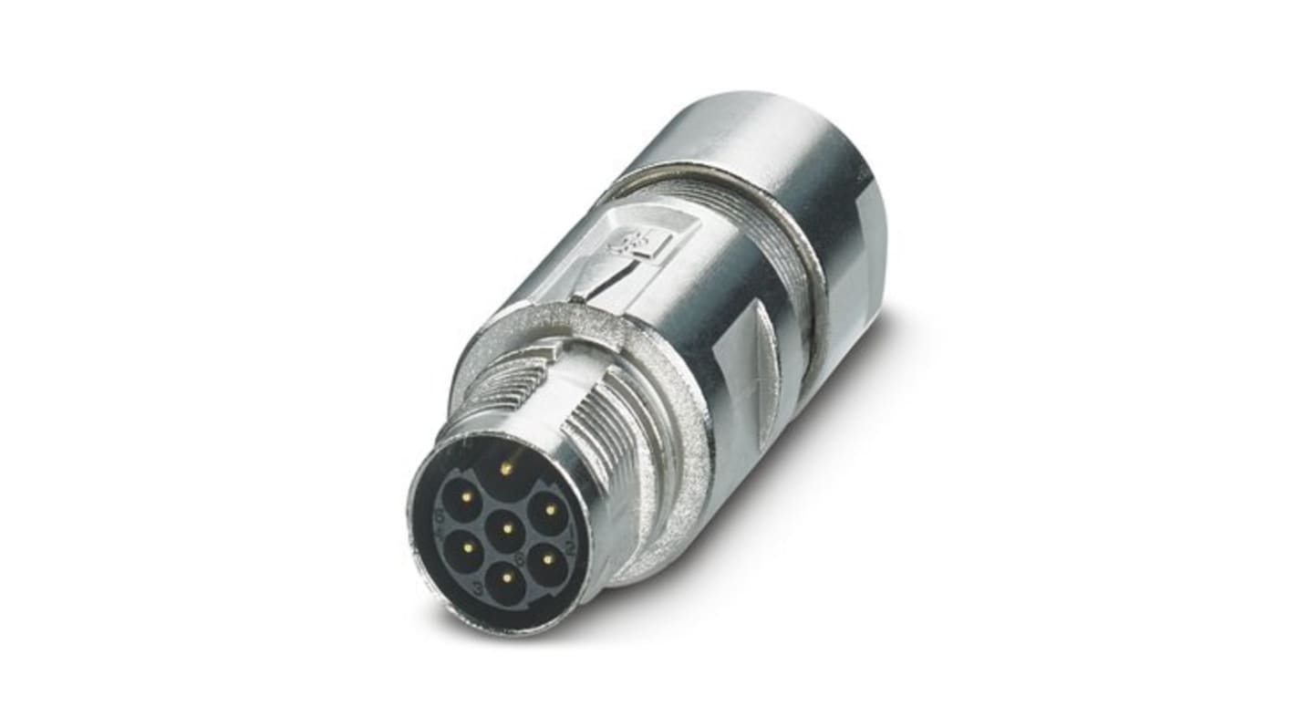 Phoenix Contact M17 PRO M17 Rundsteckverbinder Stecker 7-polig Kabelmontage, Crimpanschluss IP67, IP68